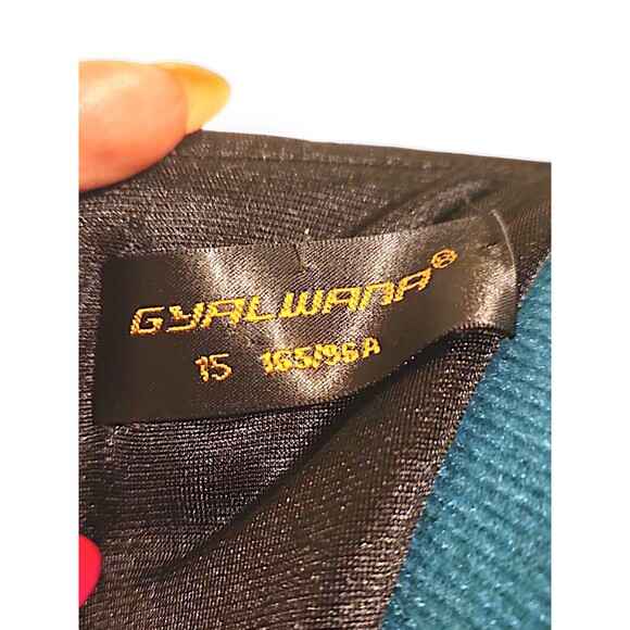 Gyalwana Floral Print Front Panel, Black Side and Back Career Dress  M - Picture 3 of 6